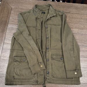 Lucky Brand Military Field Jacket in Olive